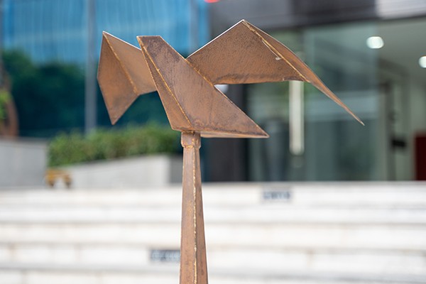 Corten Steel Bird Sculpture For Courtyard  Corten Steel Bird Sculpture For Courtyard